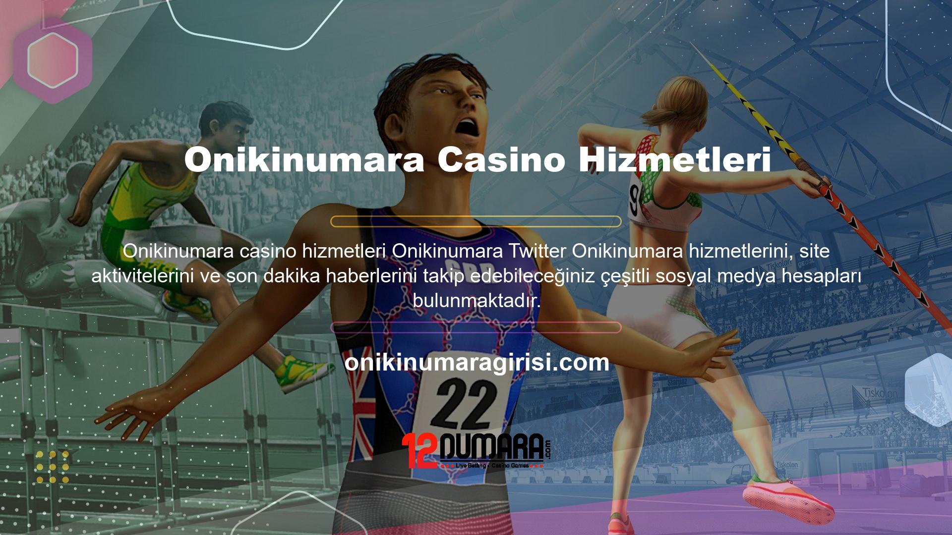 Bu sitenin kendine ait resmi sosyal medya hesapları bulunmakta olup bunlardan biri de Onikinumara Twitter hesabıdır
